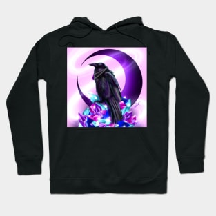 Raven with Crystals Hoodie